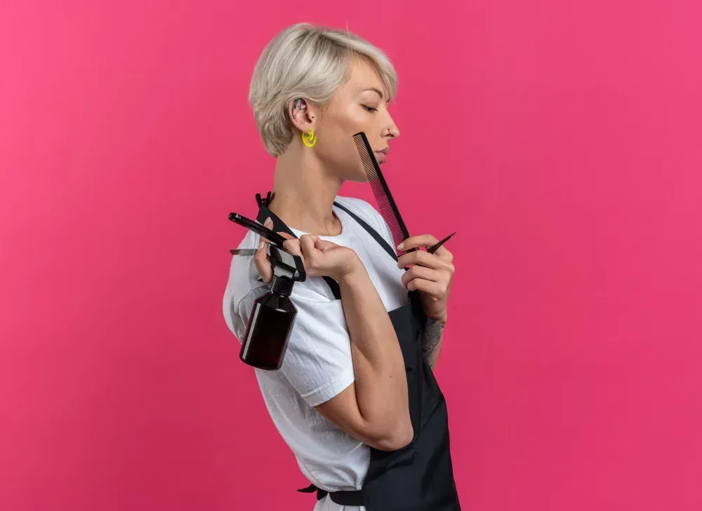 Coiffure femme en activité