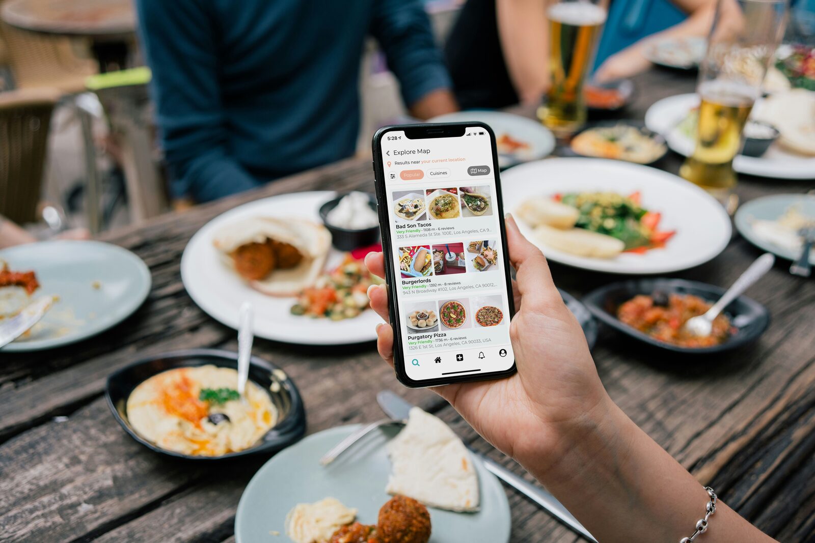 Food truck en activité