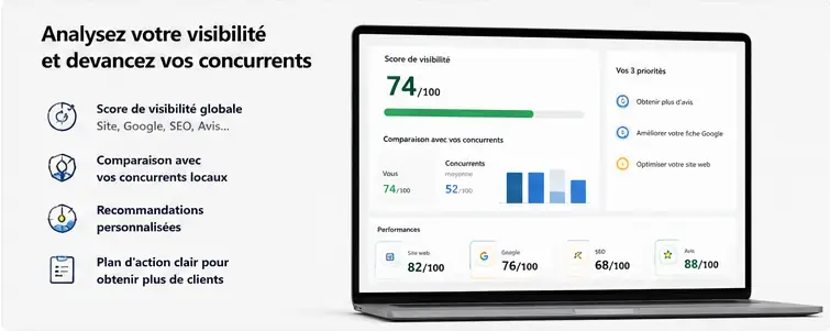 Audit SEO gratuit avec comparaison des concurrents locaux sur Google