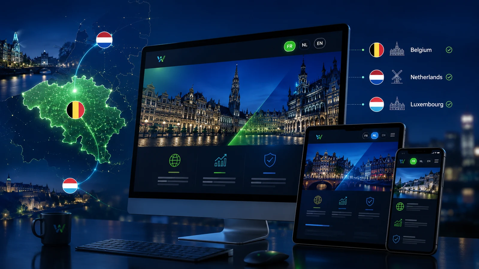 Création de site web professionnel pour une entreprise locale en Belgique