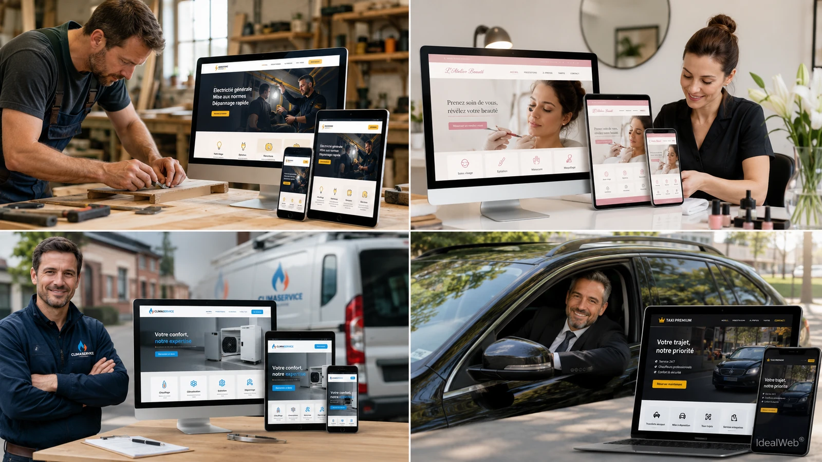 Sites professionnels adaptés aux professions libérales et activités de service